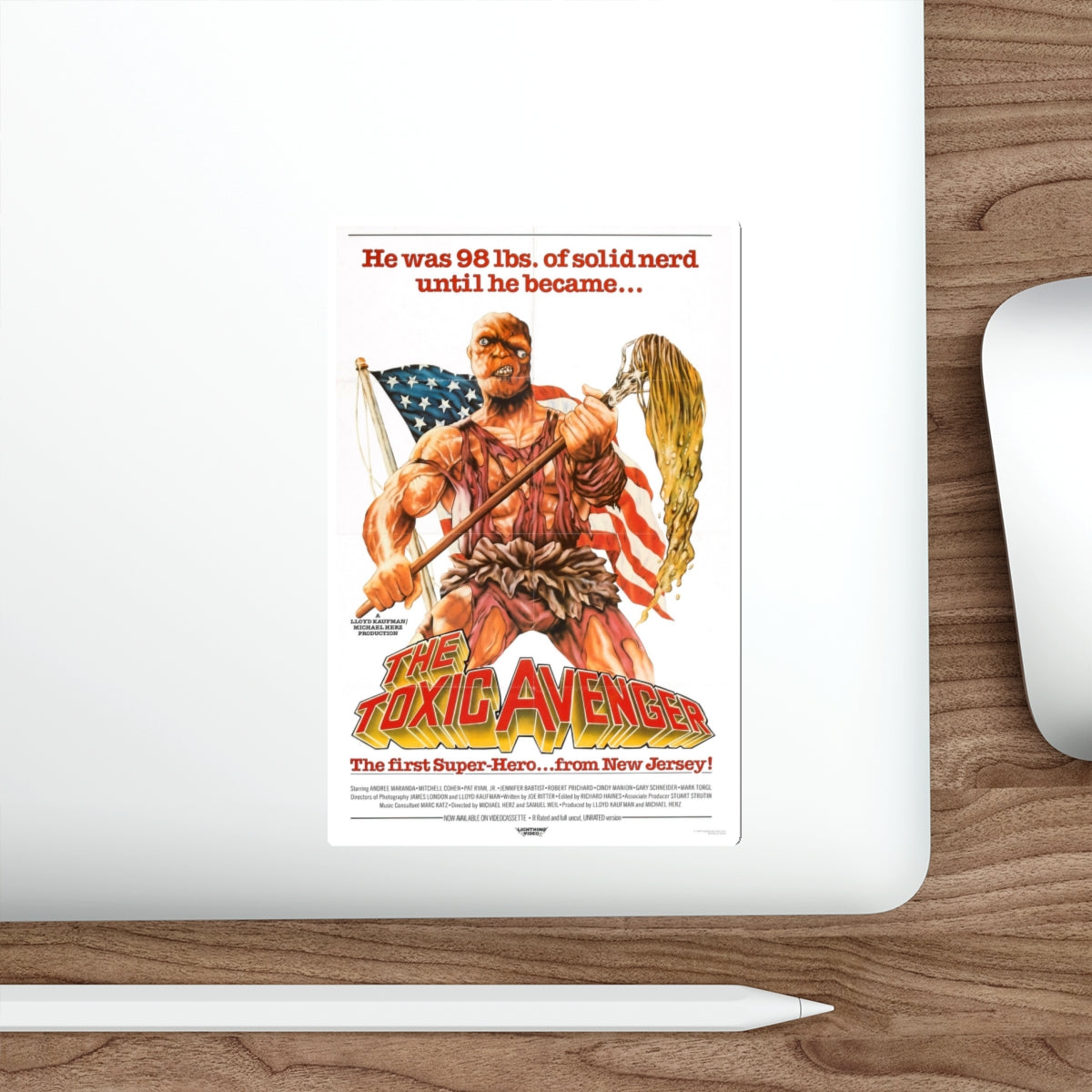 THE TOXIC AVENGER 1984 Movie Poster STICKER Vinyl Die-Cut Decal-The Sticker Space