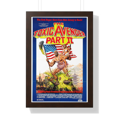 THE TOXIC AVENGER PART II 1989 - Framed Movie Poster-16″ x 24″-The Sticker Space