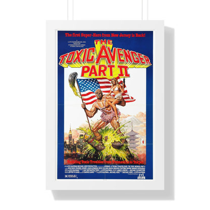 THE TOXIC AVENGER PART II 1989 - Framed Movie Poster-16″ x 24″-The Sticker Space