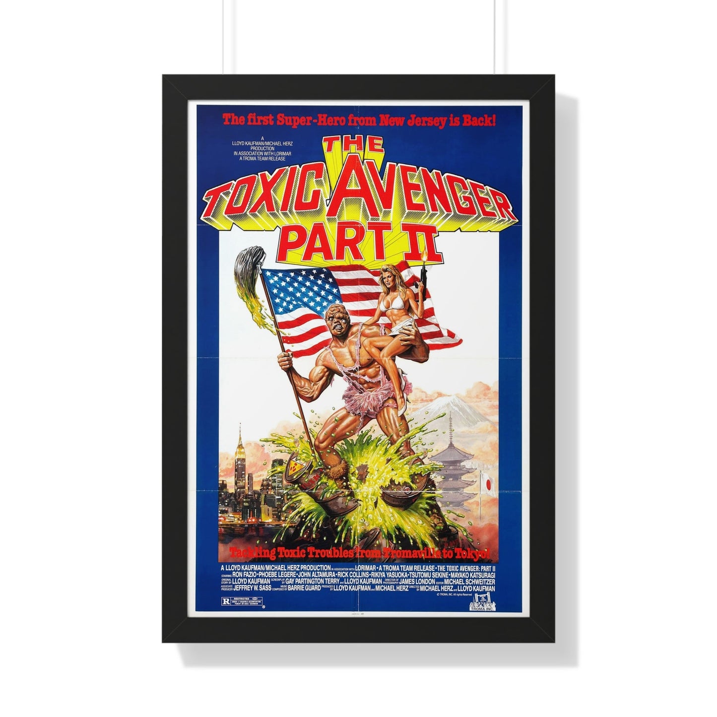 THE TOXIC AVENGER PART II 1989 - Framed Movie Poster-20" x 30"-The Sticker Space