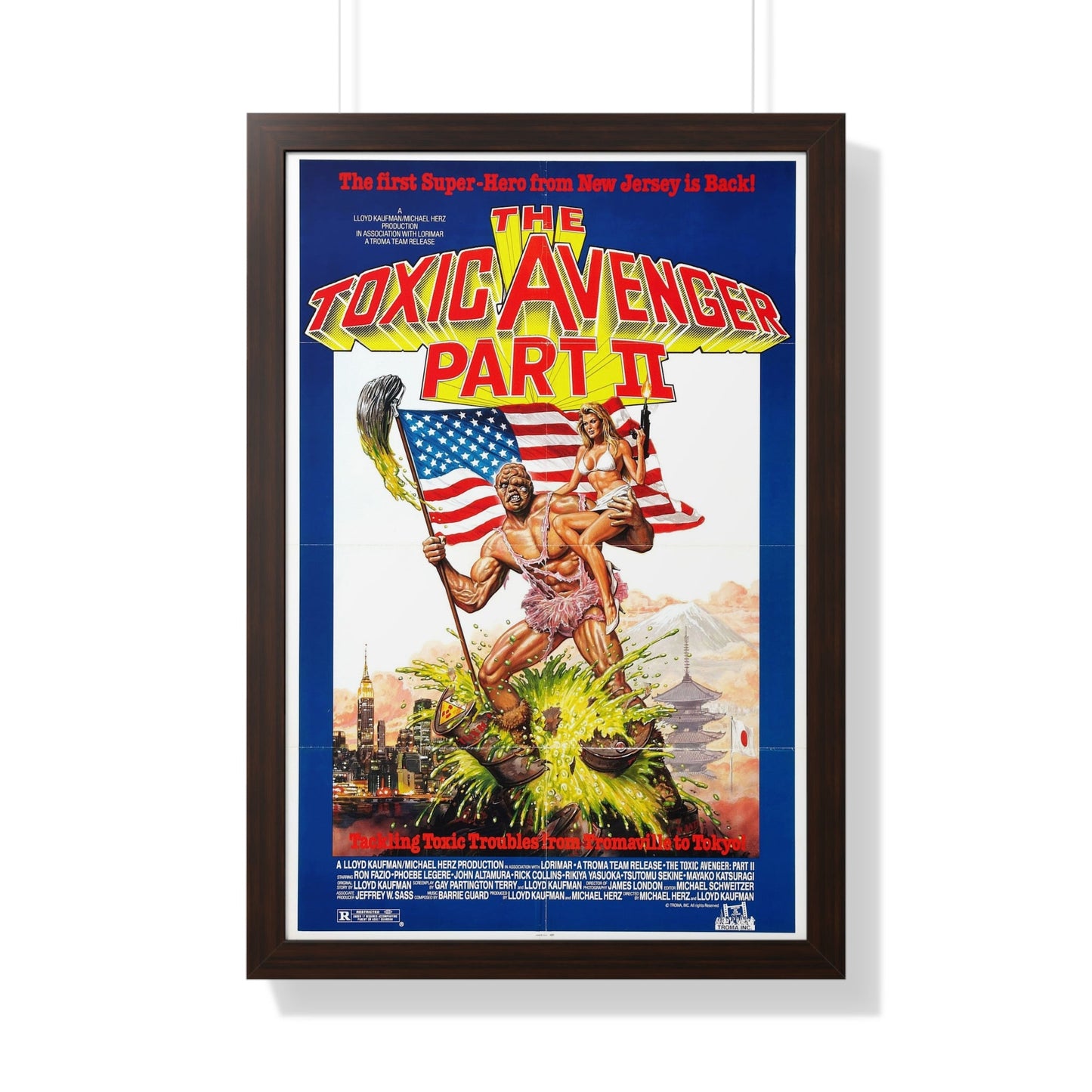 THE TOXIC AVENGER PART II 1989 - Framed Movie Poster-20" x 30"-The Sticker Space