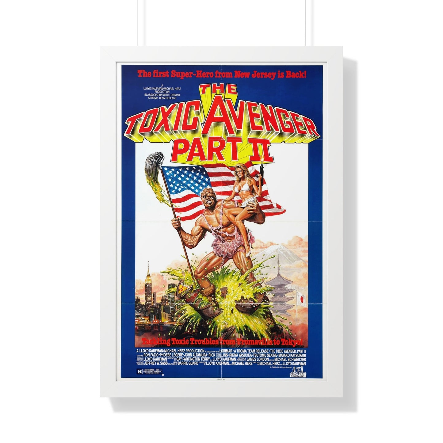 THE TOXIC AVENGER PART II 1989 - Framed Movie Poster-20" x 30"-The Sticker Space