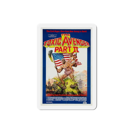 The Toxic Avenger Part II 1989 Movie Poster Refrigerator Magnet 2 Inch - The Sticker Space