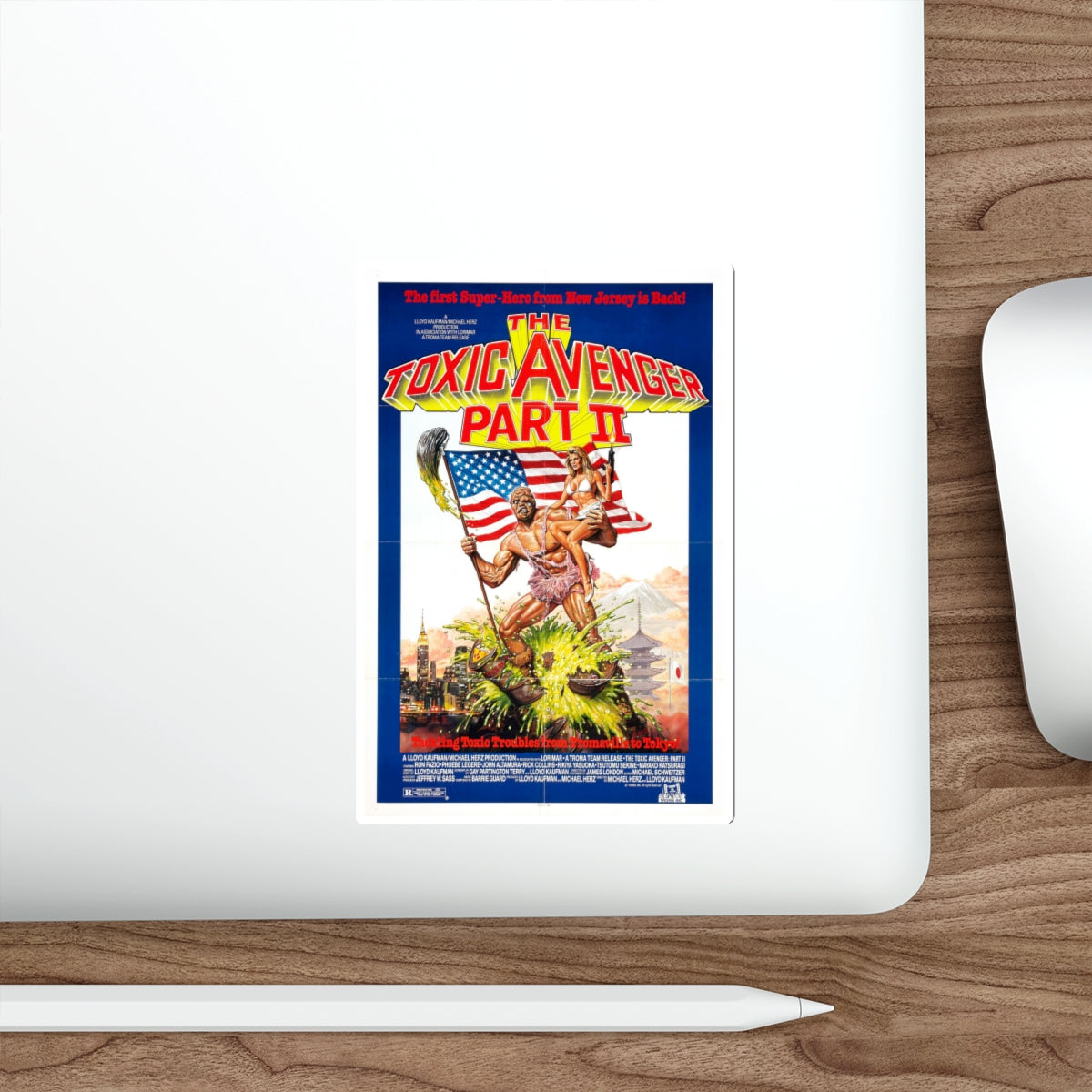 THE TOXIC AVENGER PART II 1989 Movie Poster STICKER Vinyl Die-Cut Decal-The Sticker Space