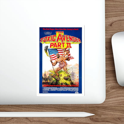 THE TOXIC AVENGER PART II 1989 Movie Poster STICKER Vinyl Die-Cut Decal-The Sticker Space