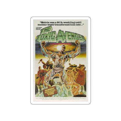 THE TOXIC AVENGER (TEASER) 1984 Movie Poster STICKER Vinyl Die-Cut Decal 2 Inch - The Sticker Space