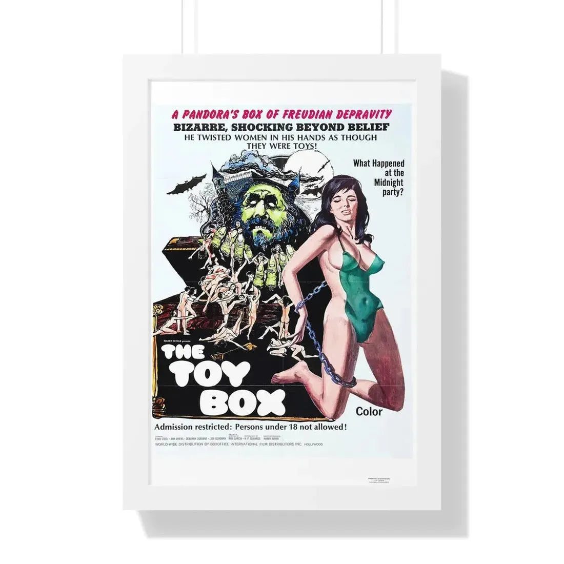 THE TOY BOX 1971 - Framed Movie Poster 16″ x 24″ White - The Sticker Space