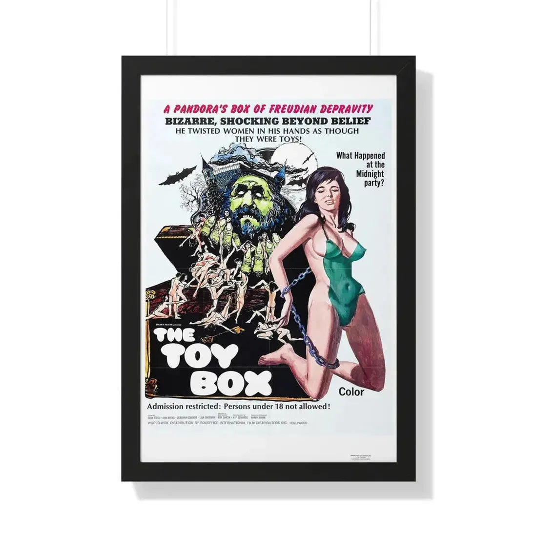 THE TOY BOX 1971 - Framed Movie Poster 20" x 30" Black - The Sticker Space