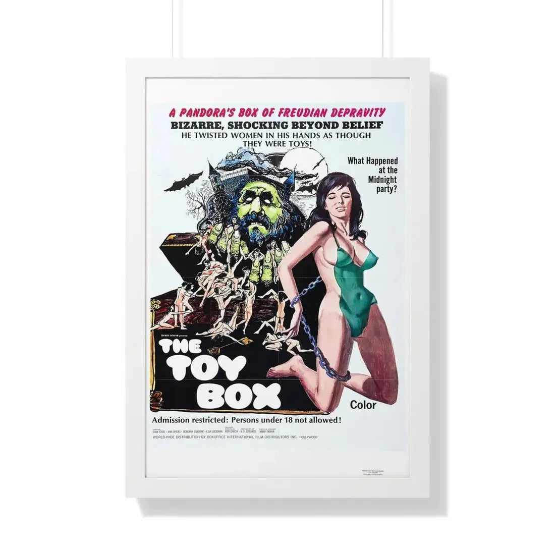 THE TOY BOX 1971 - Framed Movie Poster 20" x 30" White - The Sticker Space