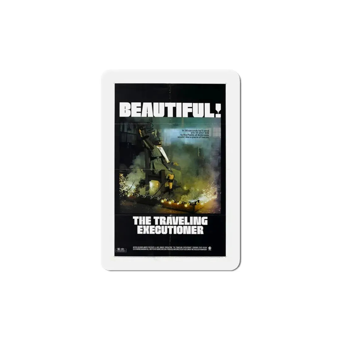 The Traveling Executioner 1970 Movie Poster Refrigerator Magnet 6 Inch - The Sticker Space