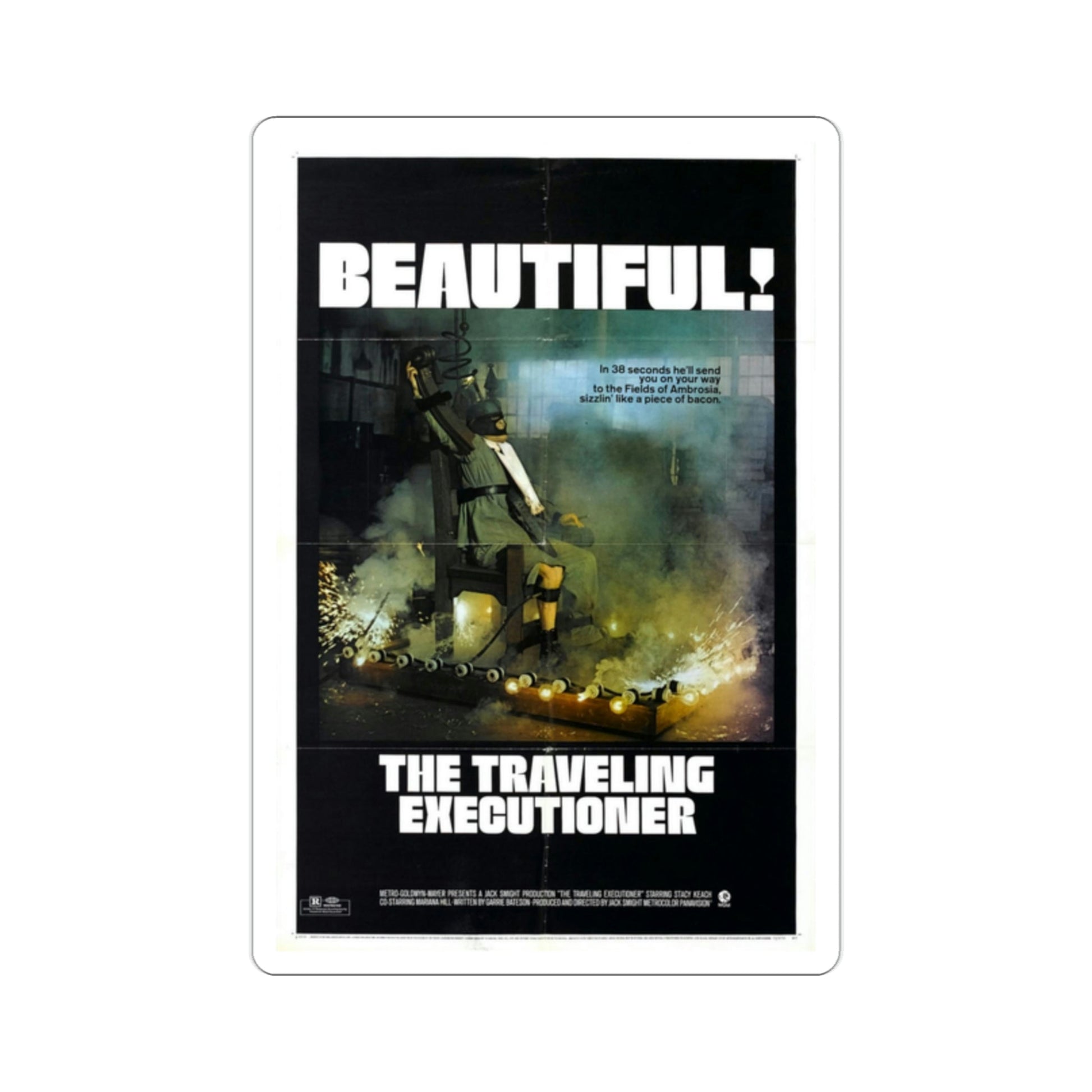 The Traveling Executioner 1970 Movie Poster STICKER Vinyl Die-Cut Decal-2 Inch-The Sticker Space