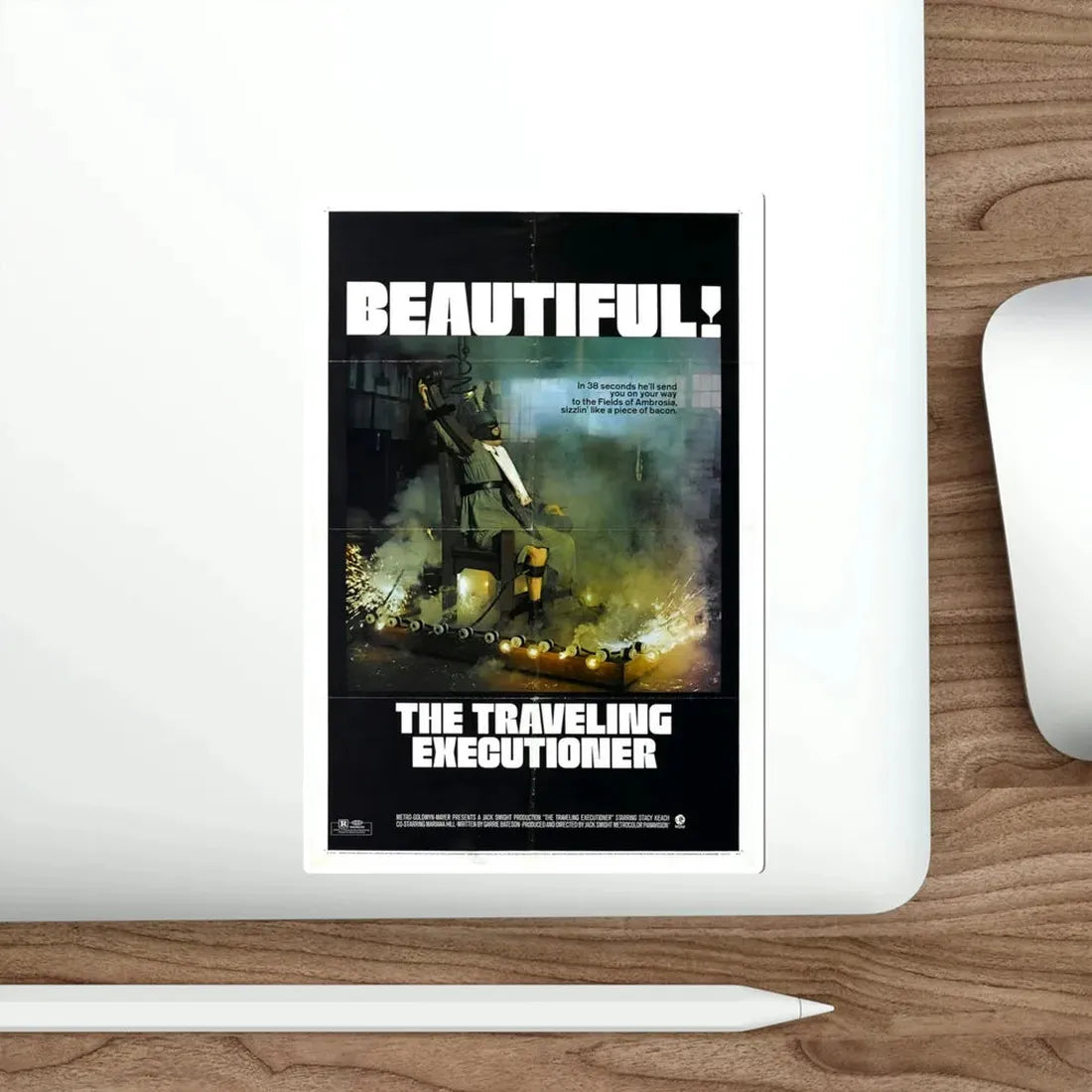 The Traveling Executioner 1970 Movie Poster STICKER Vinyl Die-Cut Decal - The Sticker Space