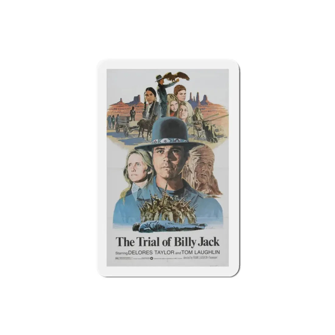 The Trial of Billy Jack 1974 Movie Poster Refrigerator Magnet 2 Inch - The Sticker Space