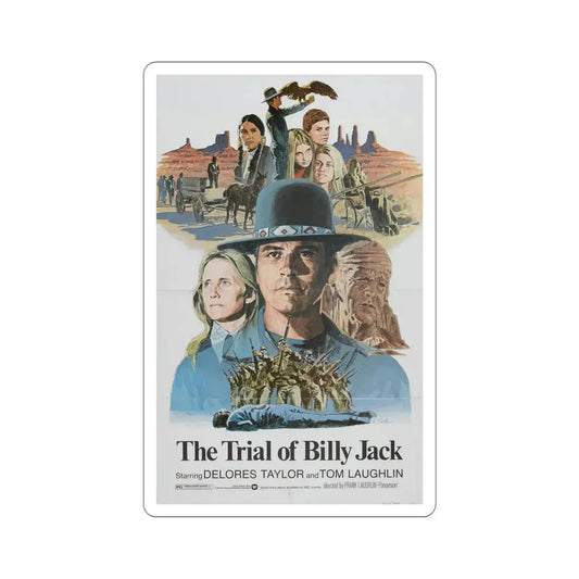 The Trial of Billy Jack 1974 Movie Poster STICKER Vinyl Die-Cut Decal 6 Inch - The Sticker Space