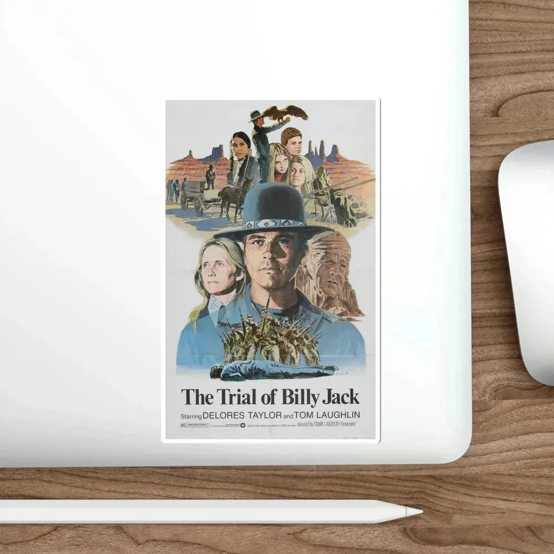 The Trial of Billy Jack 1974 Movie Poster STICKER Vinyl Die-Cut Decal - The Sticker Space