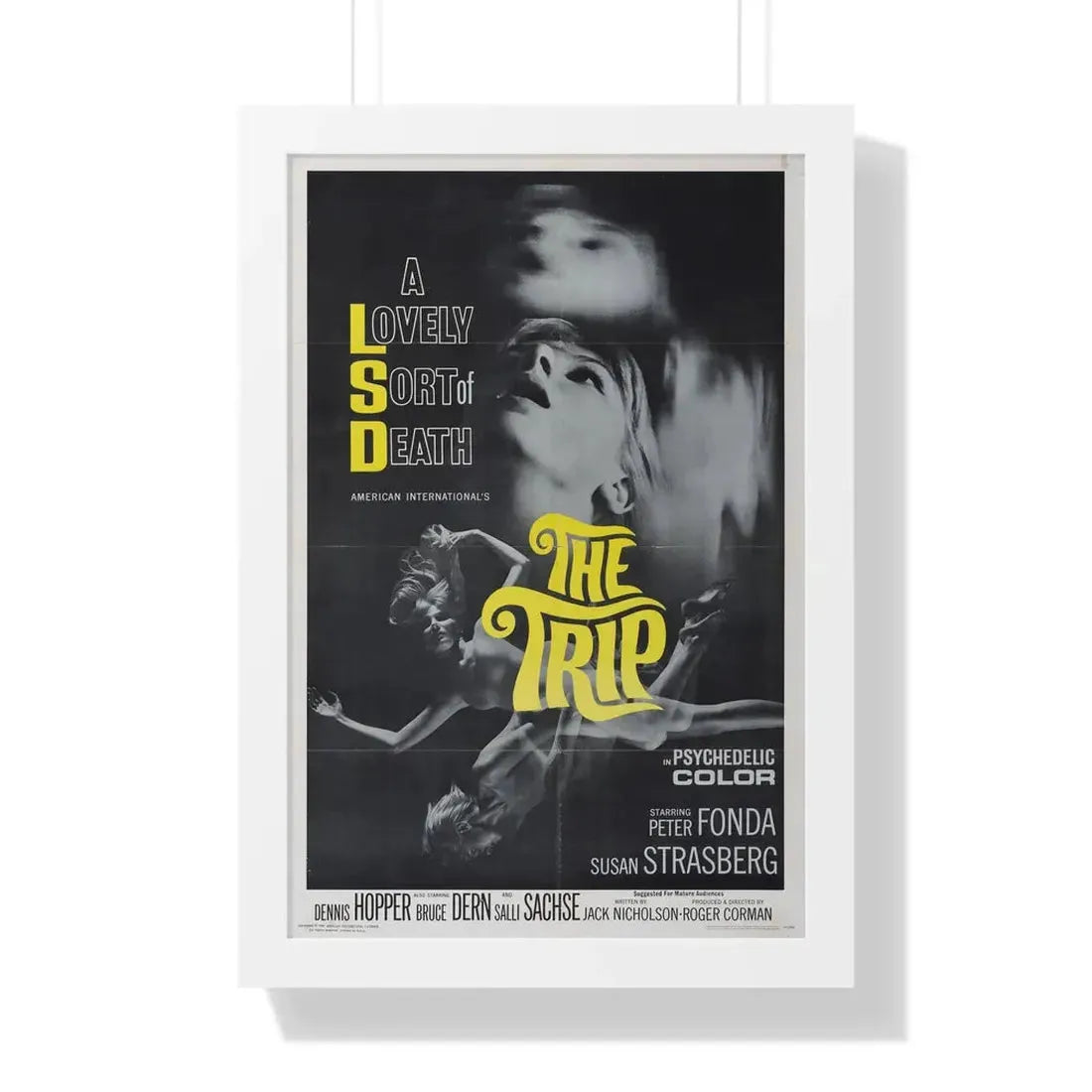 THE TRIP 1967 - Framed Movie Poster 16″ x 24″ White - The Sticker Space