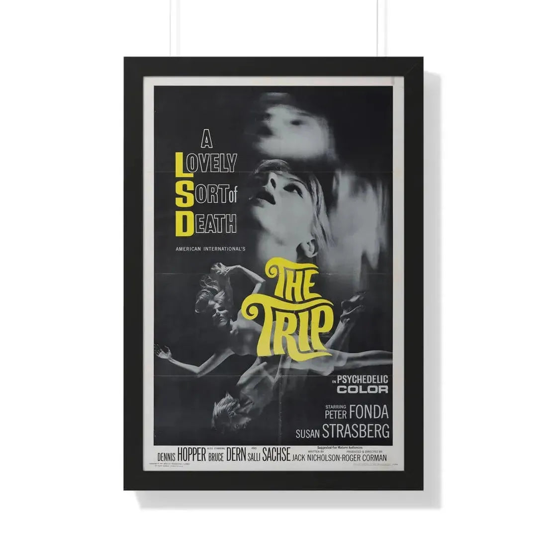 THE TRIP 1967 - Framed Movie Poster 20" x 30" Black - The Sticker Space
