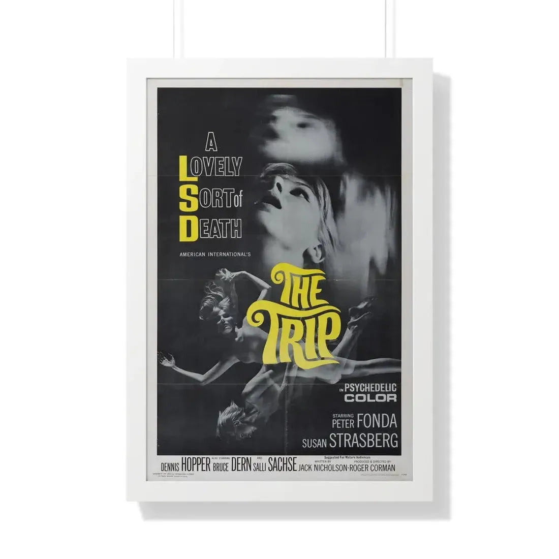 THE TRIP 1967 - Framed Movie Poster 20" x 30" White - The Sticker Space