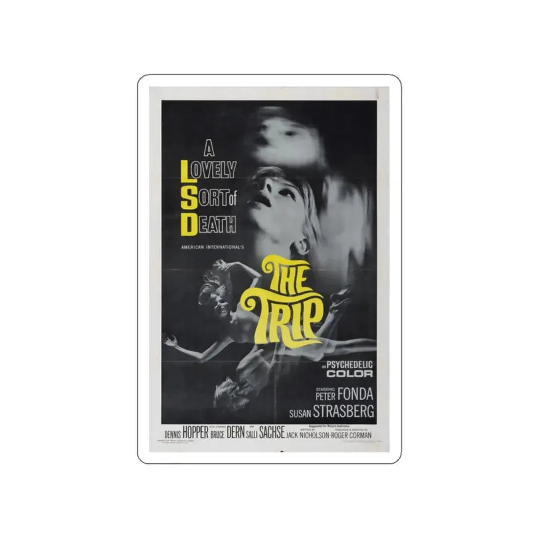 THE TRIP 1967 Movie Poster STICKER Vinyl Die-Cut Decal 2 Inch - The Sticker Space
