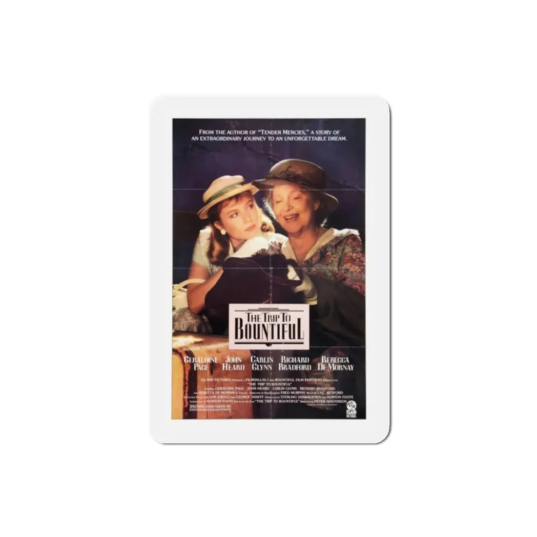 The Trip To Bountiful 1985 Movie Poster Refrigerator Magnet 2 Inch - The Sticker Space