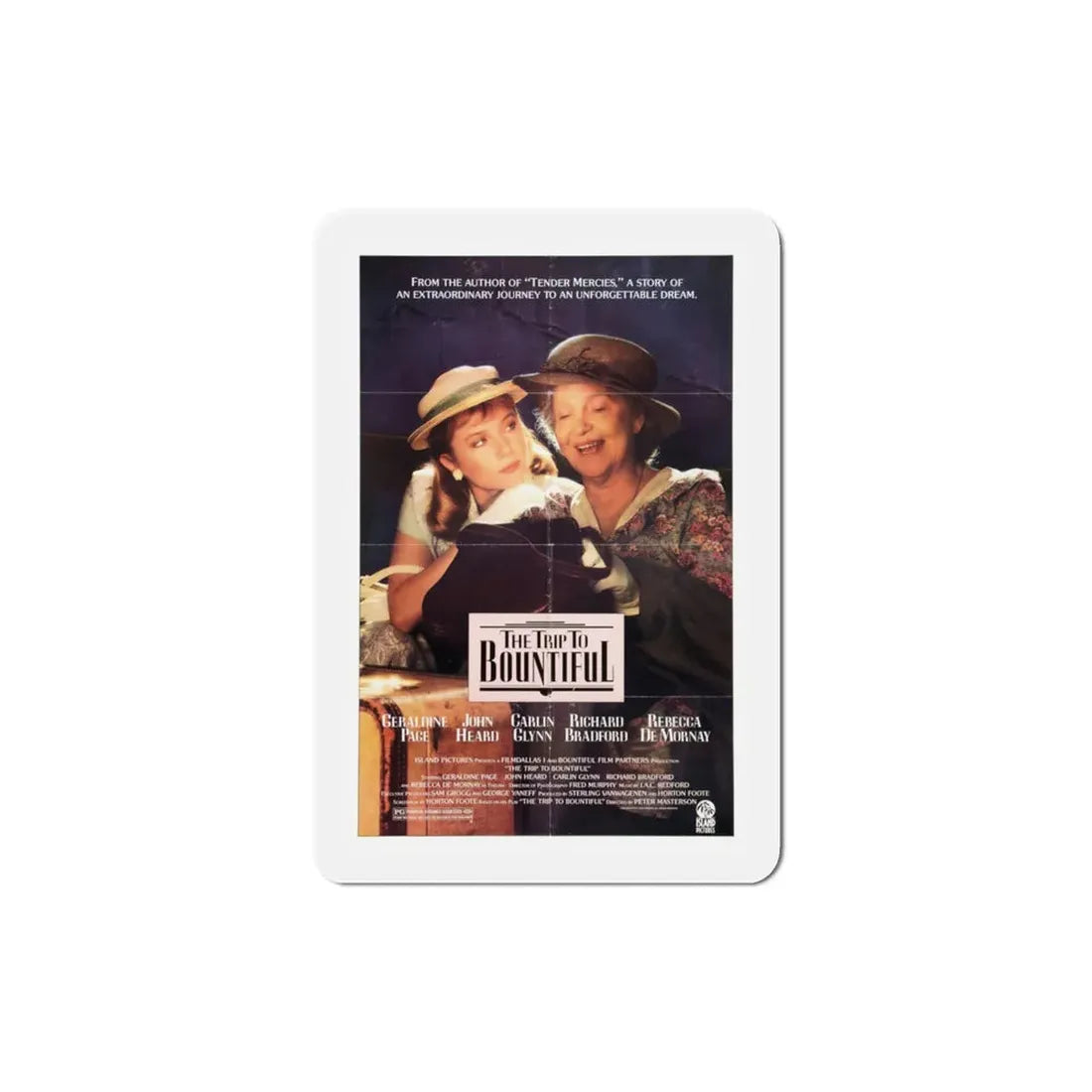 The Trip To Bountiful 1985 Movie Poster Refrigerator Magnet 3 Inch - The Sticker Space