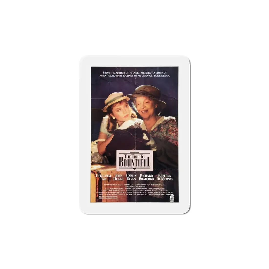The Trip To Bountiful 1985 Movie Poster Refrigerator Magnet 6 Inch - The Sticker Space