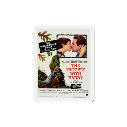 The Trouble with Harry 1955 Movie Poster Refrigerator Magnet 5 Inch - The Sticker Space