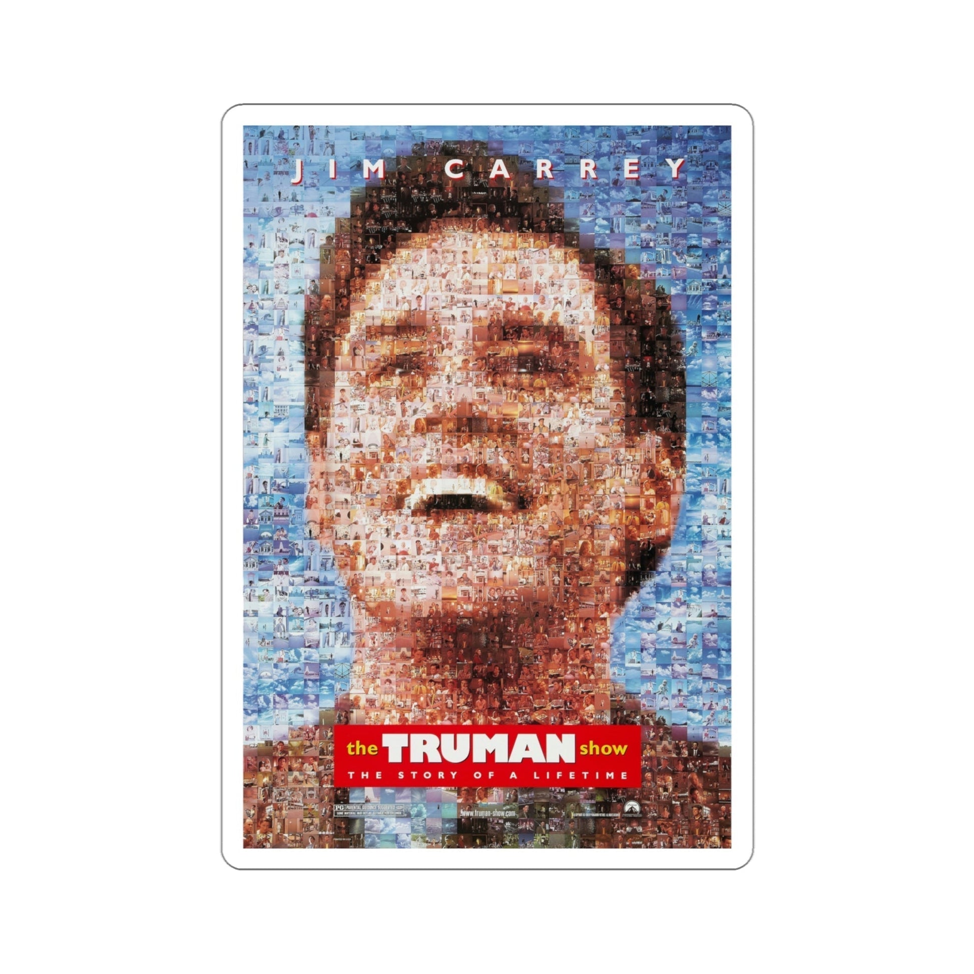 The Truman Show 1998 Movie Poster STICKER Vinyl Die-Cut Decal-4 Inch-The Sticker Space