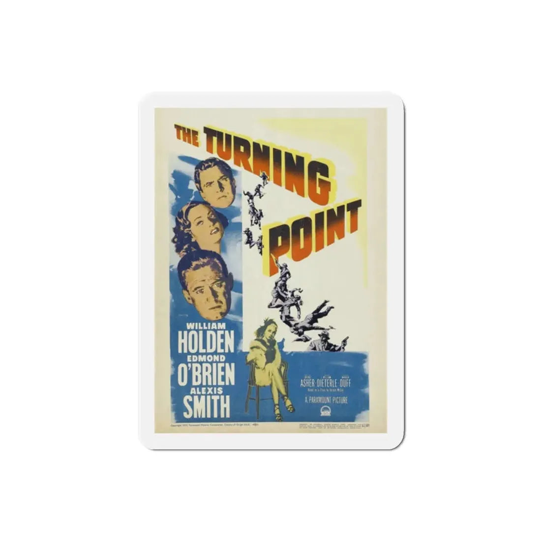 The Turning Point 1952 Movie Poster Refrigerator Magnet 2 Inch - The Sticker Space