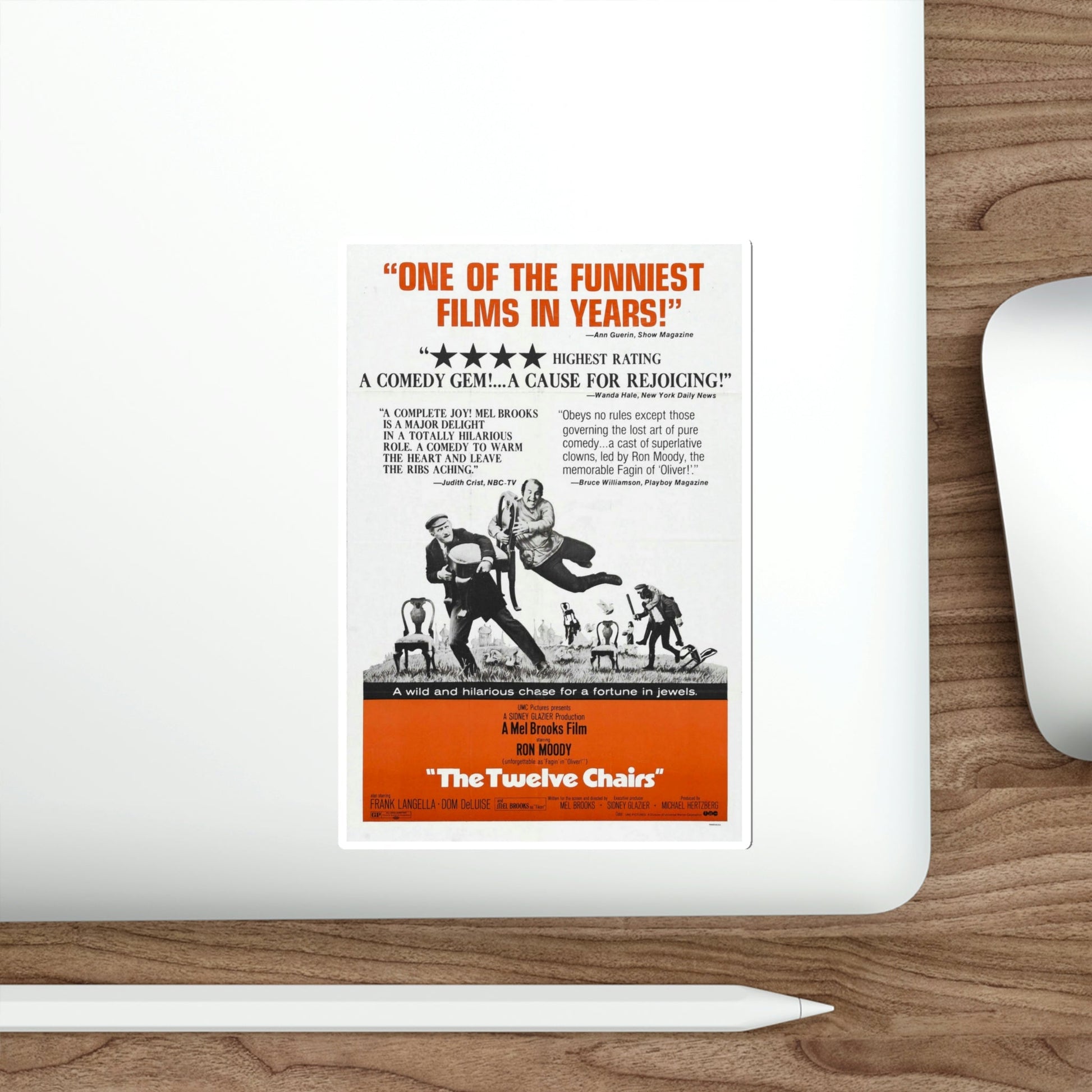 The Twelve Chairs 1970 Movie Poster STICKER Vinyl Die-Cut Decal-The Sticker Space