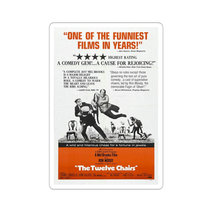 The Twelve Chairs 1970 Movie Poster STICKER Vinyl Die-Cut Decal-4 Inch-The Sticker Space