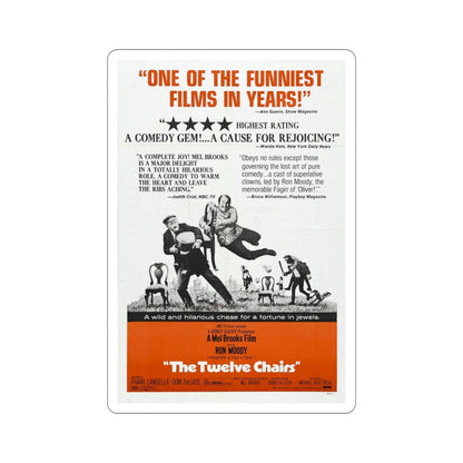 The Twelve Chairs 1970 Movie Poster STICKER Vinyl Die-Cut Decal-5 Inch-The Sticker Space