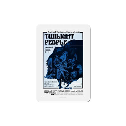 The Twilight People 1973 Movie Poster Refrigerator Magnet 3 Inch - The Sticker Space