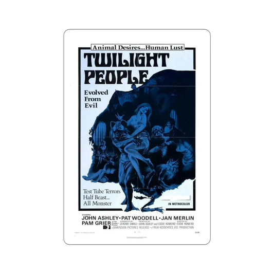 The Twilight People 1973 Movie Poster STICKER Vinyl Die-Cut Decal 6 Inch - The Sticker Space