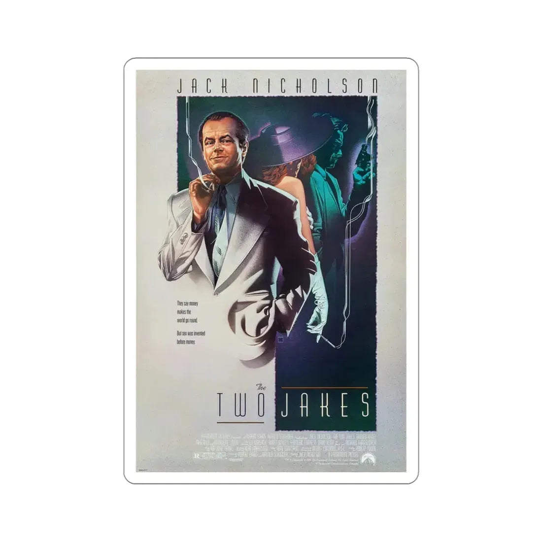 The Two Jakes 1990 Movie Poster STICKER Vinyl Die-Cut Decal 4 Inch - The Sticker Space