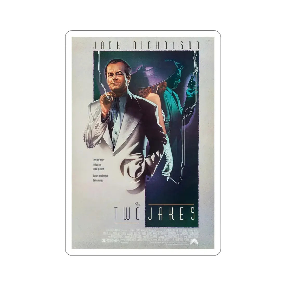 The Two Jakes 1990 Movie Poster STICKER Vinyl Die-Cut Decal 5 Inch - The Sticker Space