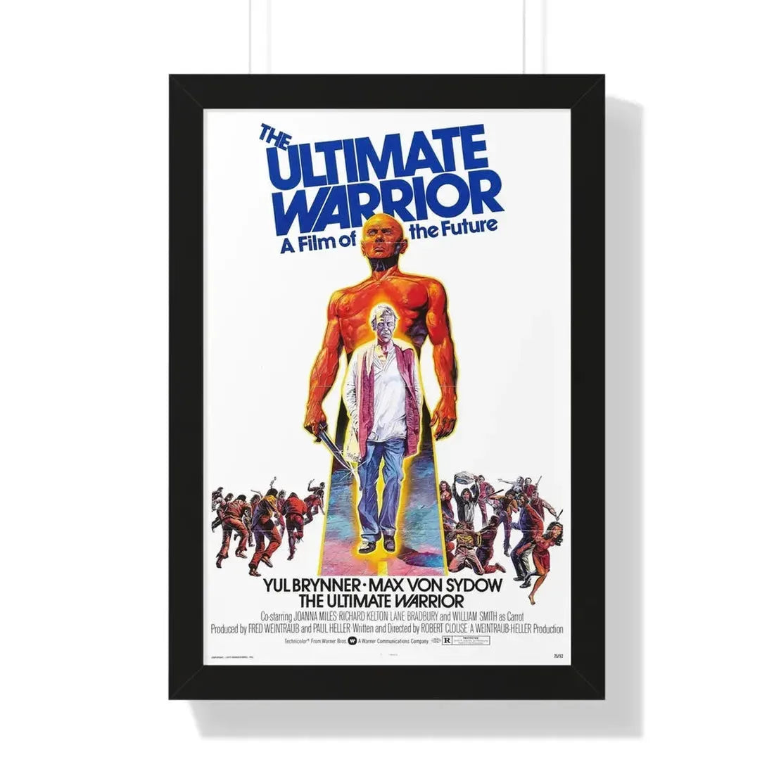 THE ULTIMATE WARRIOR 1975 - Framed Movie Poster 16″ x 24″ Black - The Sticker Space