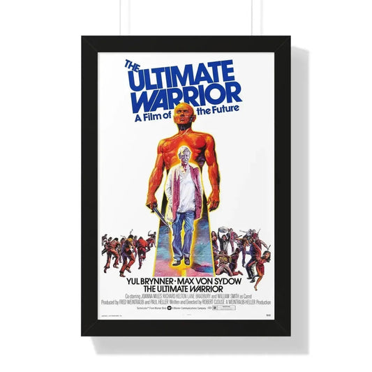 THE ULTIMATE WARRIOR 1975 - Framed Movie Poster 16″ x 24″ Black - The Sticker Space