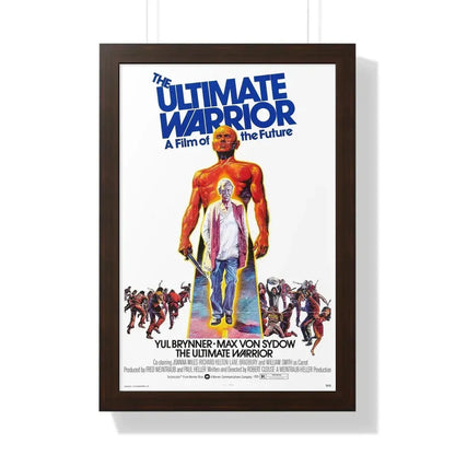THE ULTIMATE WARRIOR 1975 - Framed Movie Poster 16″ x 24″ Walnut - The Sticker Space