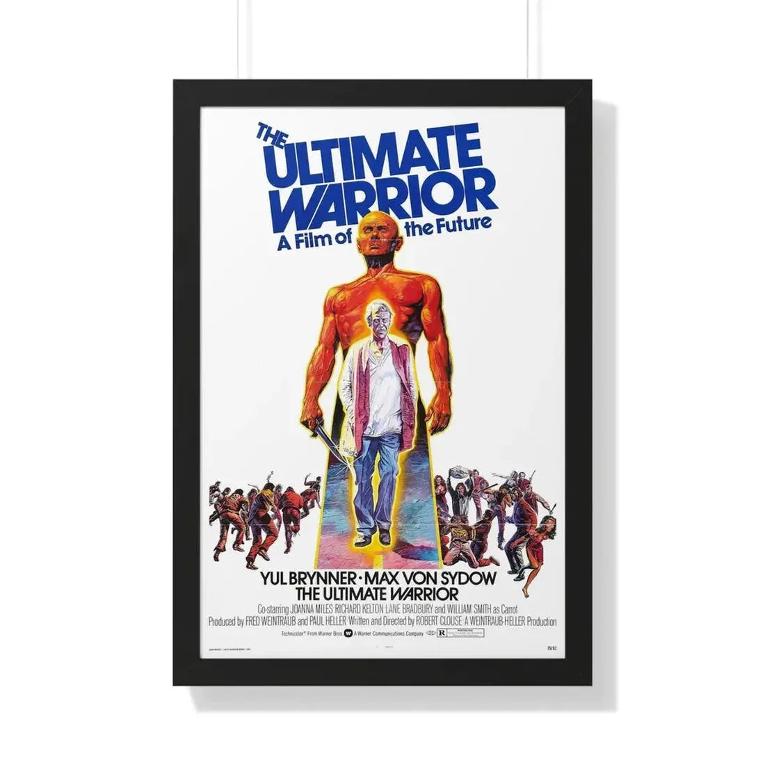 THE ULTIMATE WARRIOR 1975 - Framed Movie Poster 20" x 30" Black - The Sticker Space
