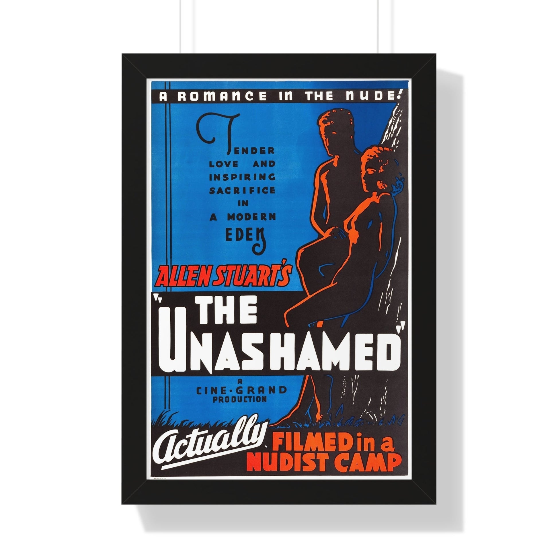 THE UNASHAMED 1938 - Framed Movie Poster-16″ x 24″-The Sticker Space