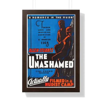 THE UNASHAMED 1938 - Framed Movie Poster 16″ x 24″ Walnut - The Sticker Space