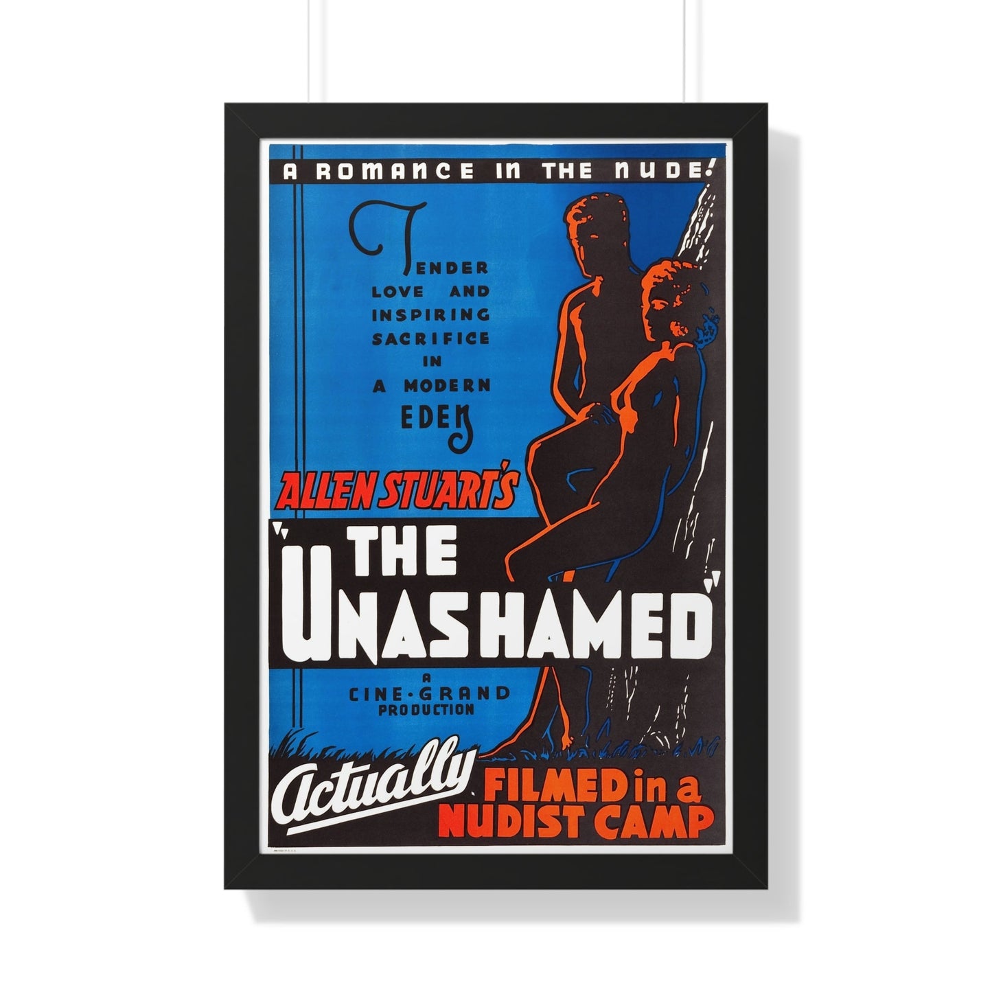 THE UNASHAMED 1938 - Framed Movie Poster-20" x 30"-The Sticker Space