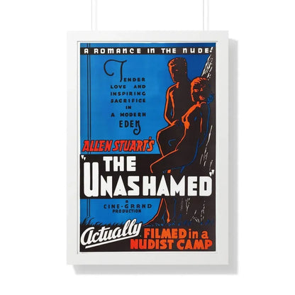 THE UNASHAMED 1938 - Framed Movie Poster 20" x 30" White - The Sticker Space