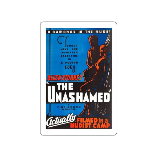 THE UNASHAMED 1938 Movie Poster STICKER Vinyl Die-Cut Decal 2 Inch - The Sticker Space