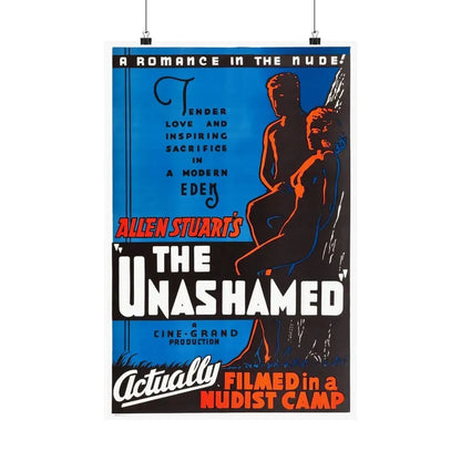 THE UNASHAMED 1938 - Paper Movie Poster 16″ x 24″ Matte - The Sticker Space