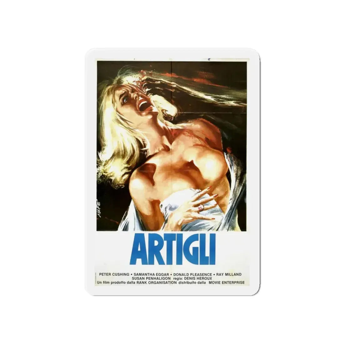 THE UNCANNY 1977 Movie Poster - Refrigerator Magnet 4 Inch Die-Cut - The Sticker Space