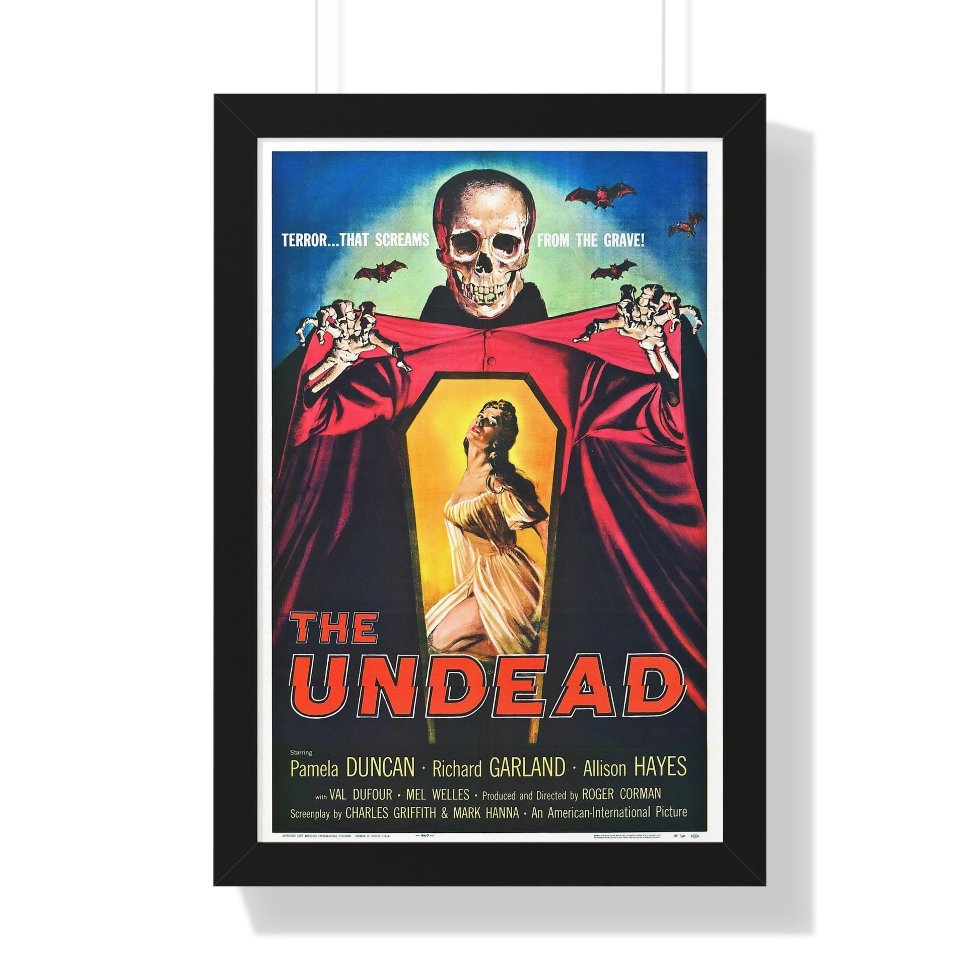 THE UNDEAD 1957 - Framed Movie Poster-16″ x 24″-The Sticker Space