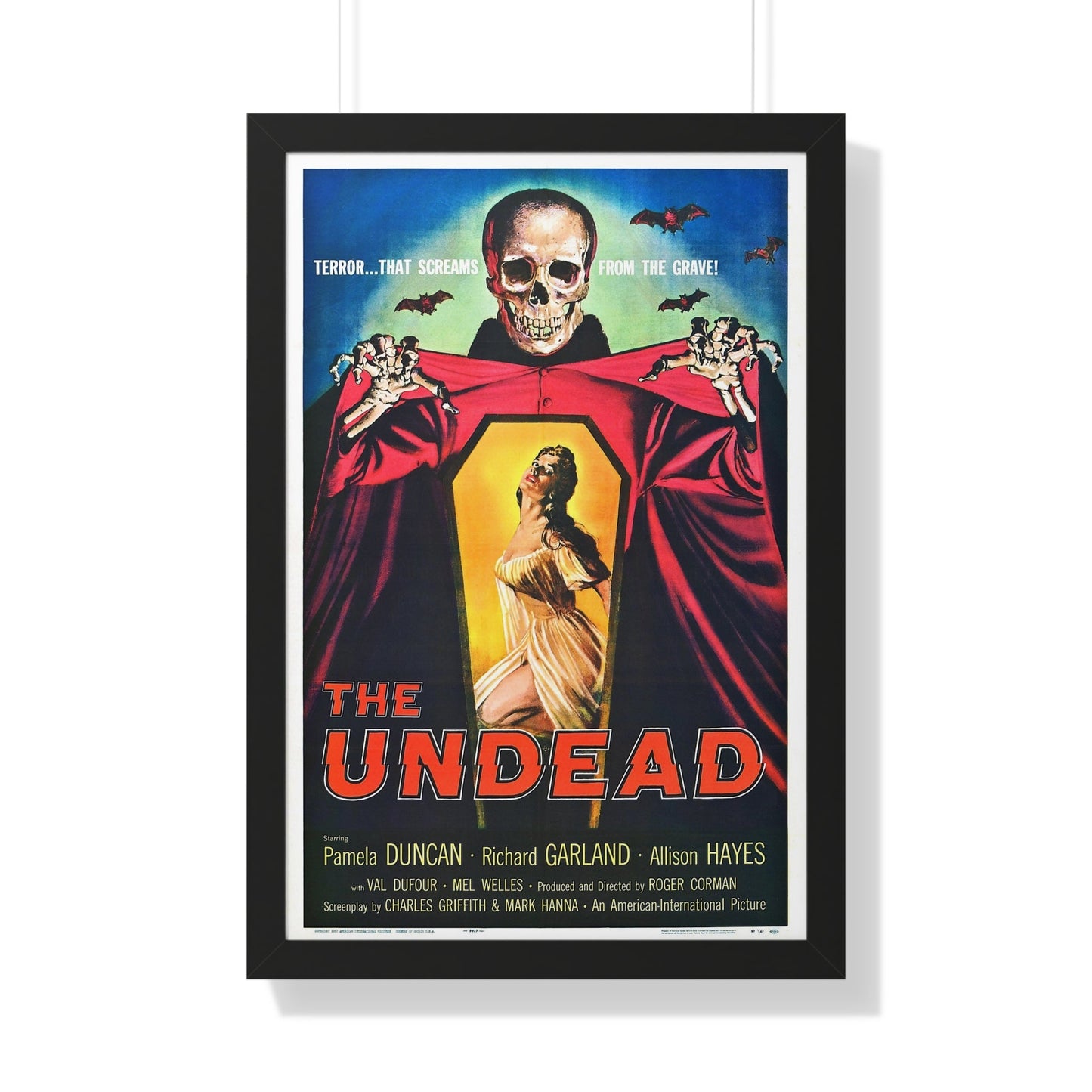 THE UNDEAD 1957 - Framed Movie Poster-20" x 30"-The Sticker Space