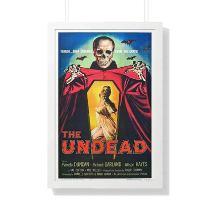 THE UNDEAD 1957 - Framed Movie Poster 20" x 30" White - The Sticker Space